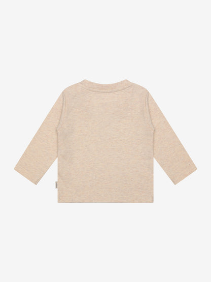 Noppies T-Shirt | Lange Mouw | Sand Melange | Team Orca