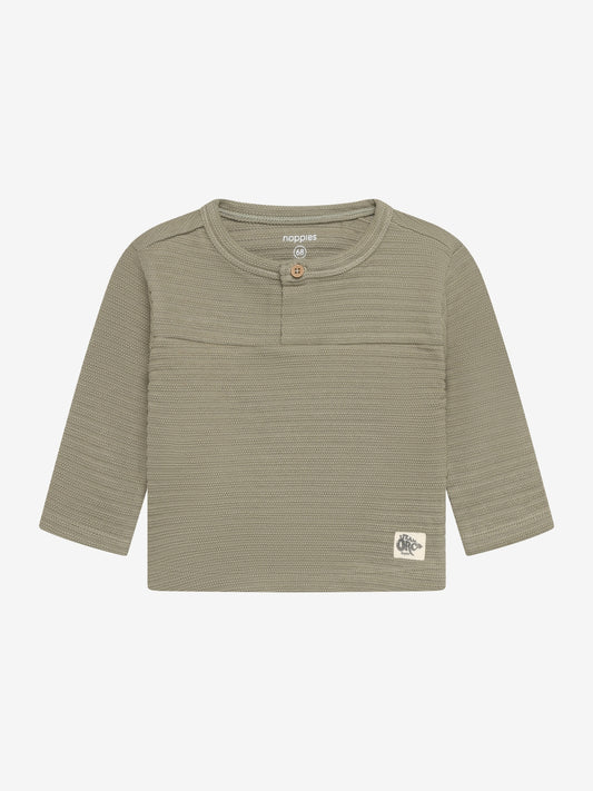 Noppies T-Shirt | Lange Mouw | Vetiver | Groen