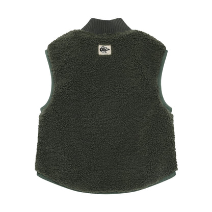Noppies Bodywarmer | Teddystof | Indoor | Jas | Donkergroen