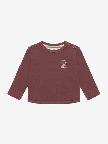Noppies T-Shirt | Lange Mouw | Baked Cherry | Toast For Friendship