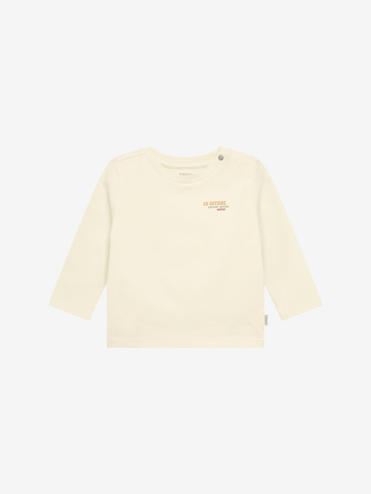 Noppies T-Shirt | Lange Mouw | Whitecap Gray | Print