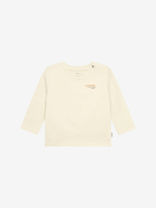 Noppies T-Shirt | Lange Mouw | Whitecap Gray | Print