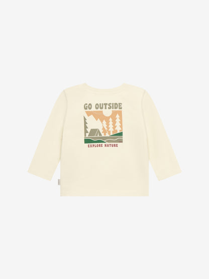 Noppies T-Shirt | Lange Mouw | Whitecap Gray | Print