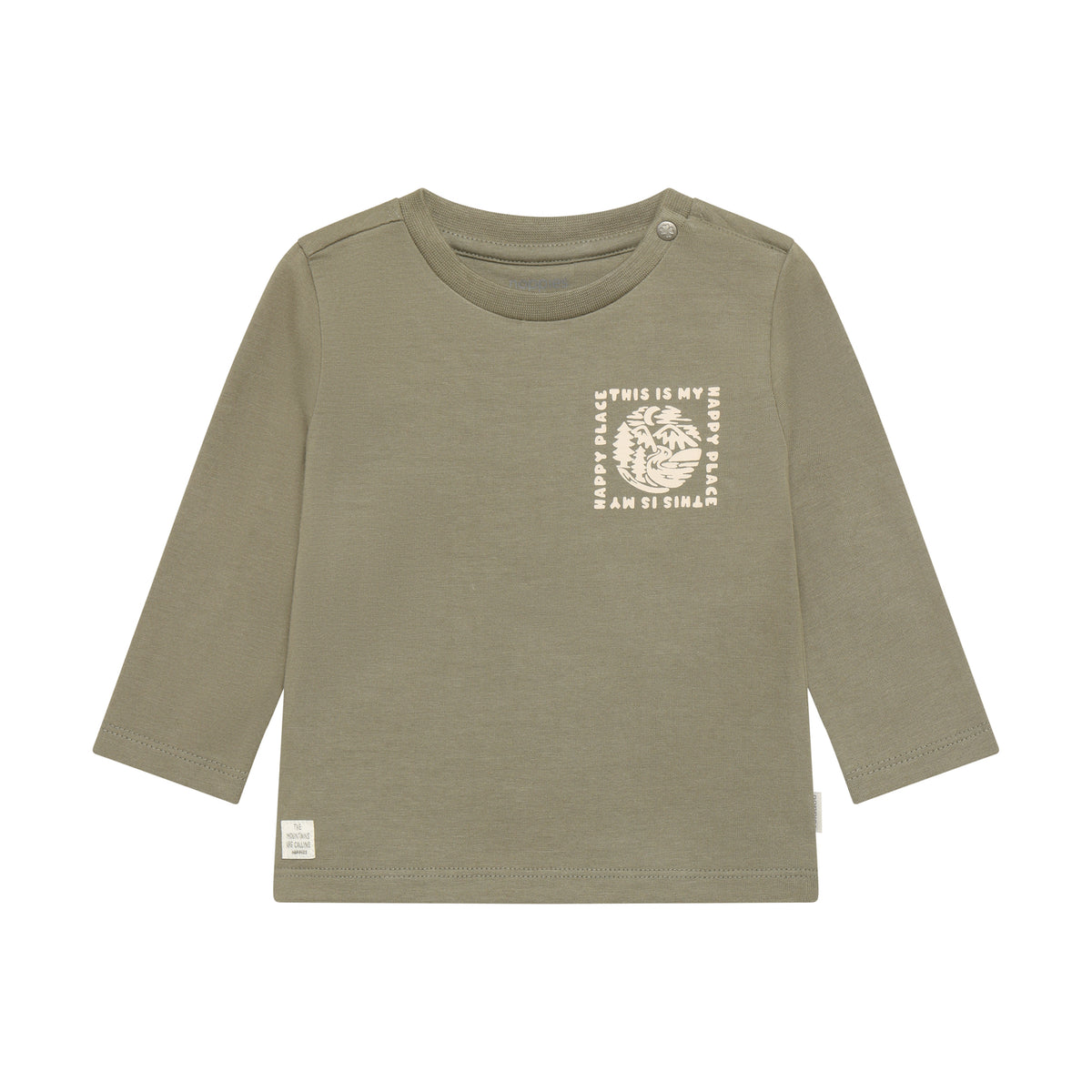 Noppies T-Shirt | Lange Mouw | Vetiver | Groen | Print