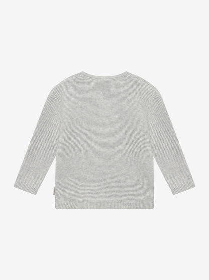 Noppies Sweater | Lange Mouw | Grey Melange | Licht Grijs | Gebreid