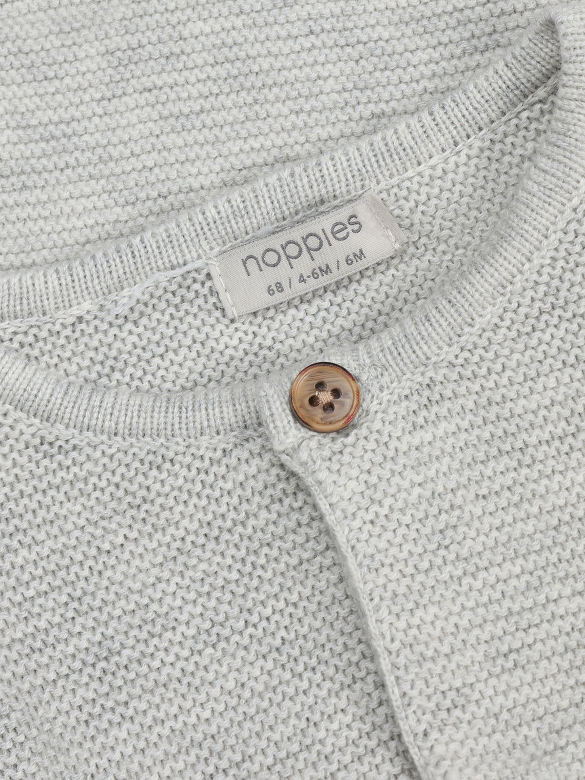 Noppies Sweater | Lange Mouw | Grey Melange | Licht Grijs | Gebreid