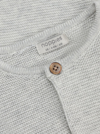 Noppies Sweater | Lange Mouw | Grey Melange | Licht Grijs | Gebreid