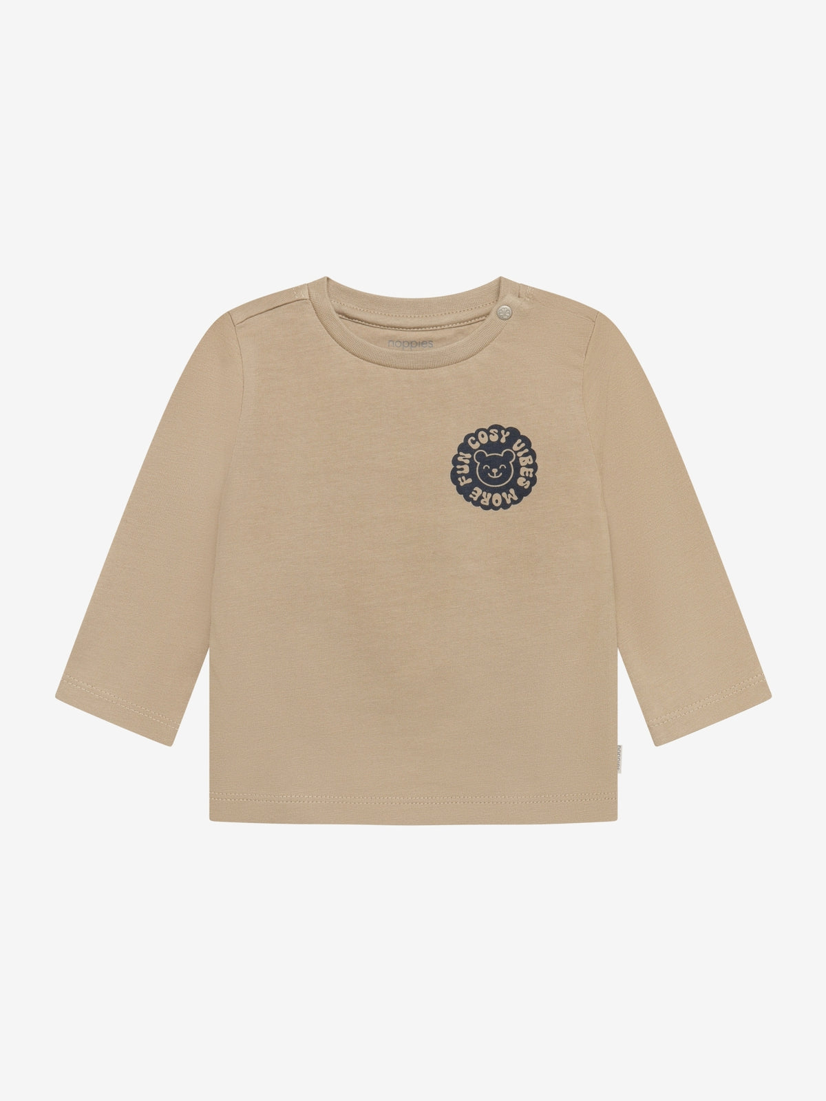 Noppies T-Shirt | Lange Mouw | Chinchilla | Beige