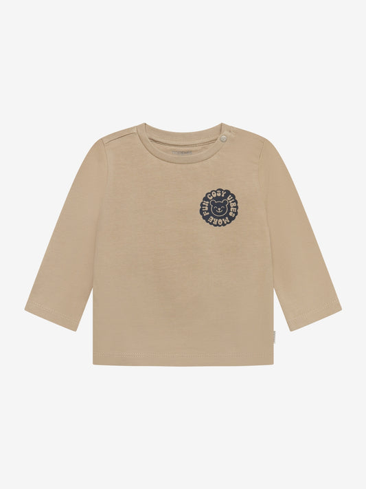 Noppies T-Shirt | Lange Mouw | Chinchilla | Beige