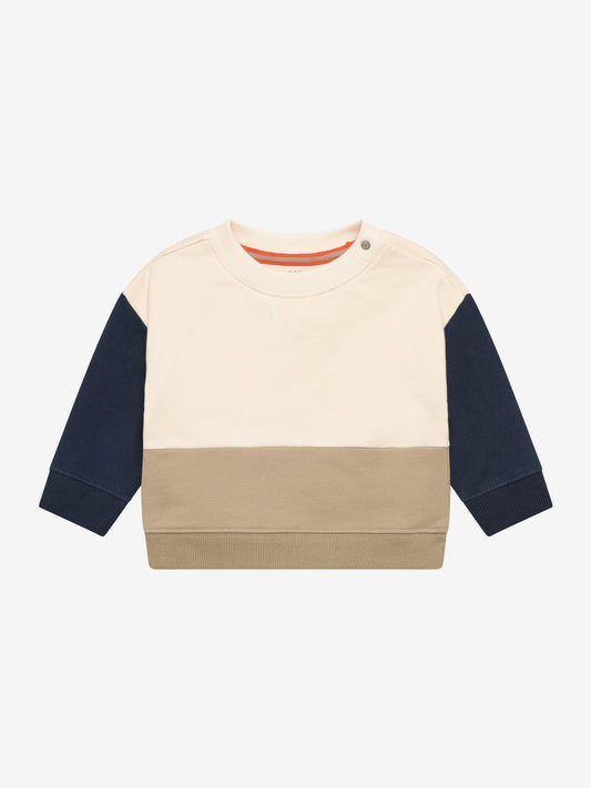 Noppies Sweater | Bruin | Blauw | Beige | Whitecap Gray