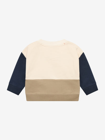 Noppies Sweater | Bruin | Blauw | Beige | Whitecap Gray