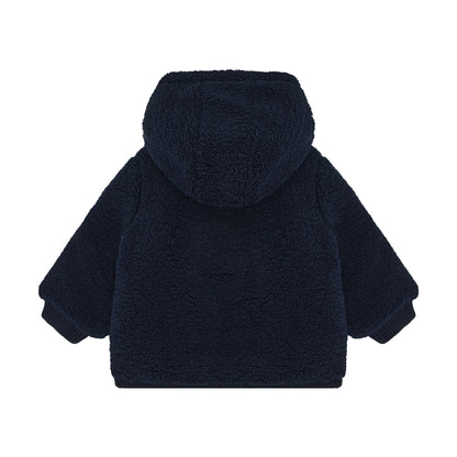 Noppies Jas | Reversible Jacket | Black Iris | Teddy | Outdoor