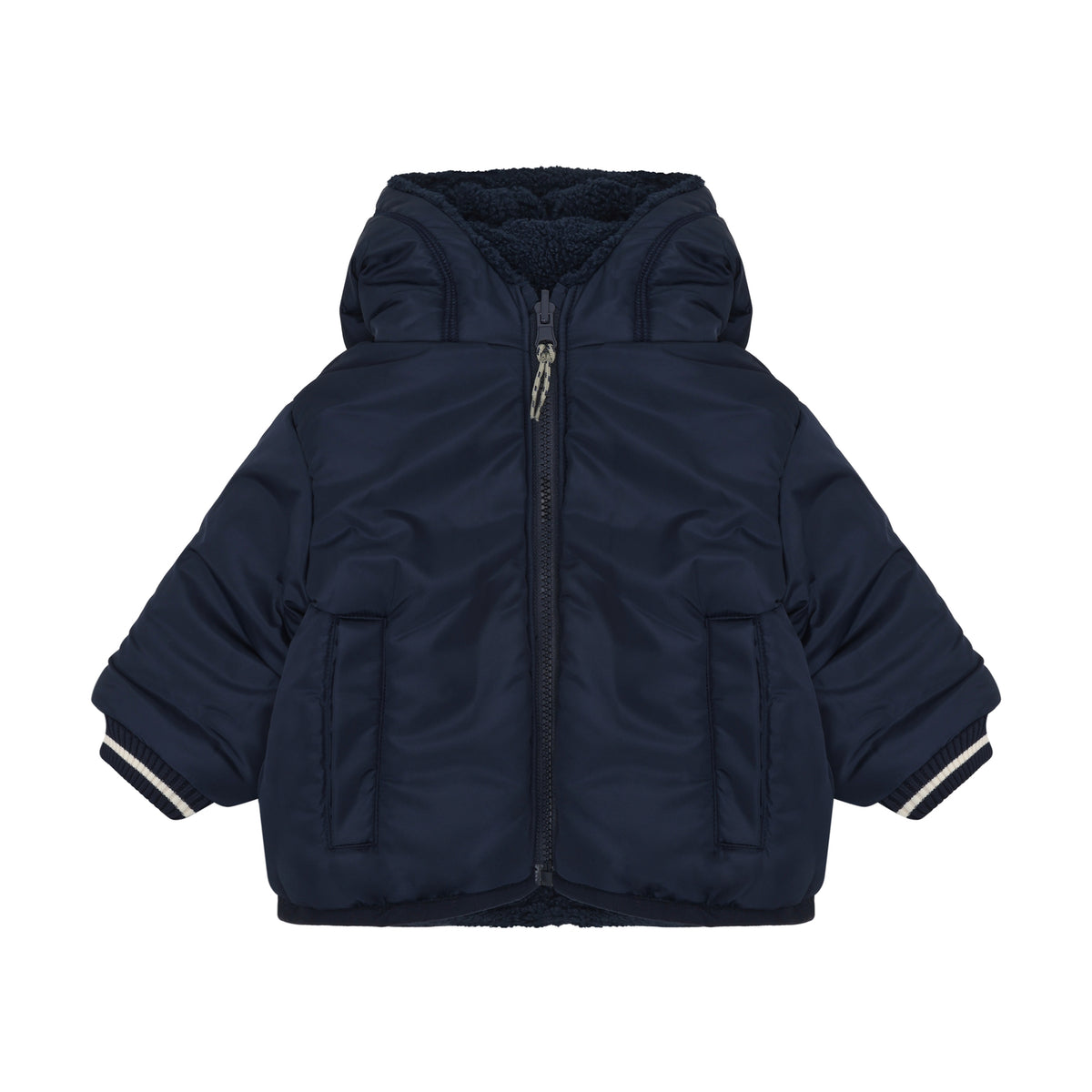 Noppies Jas | Reversible Jacket | Black Iris | Teddy | Outdoor