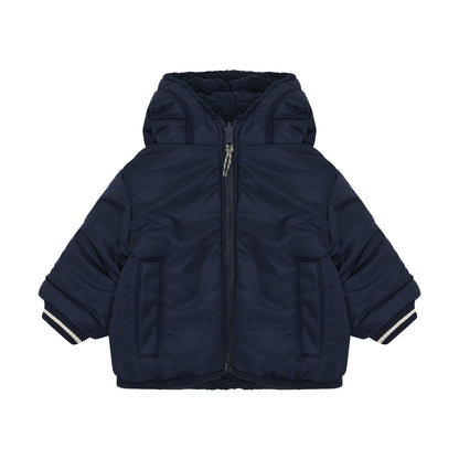 Noppies Jas | Reversible Jacket | Black Iris | Teddy | Outdoor