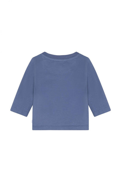 Noppies T-Shirt | Longsleeve | Backprint | Gray Blue
