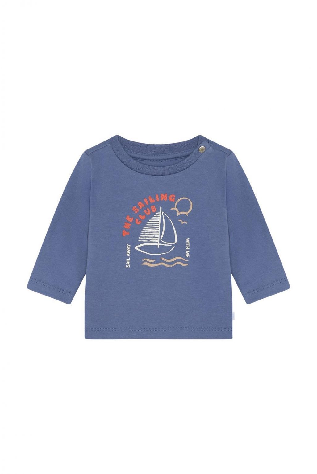 Noppies T-Shirt | Longsleeve | Backprint | Gray Blue