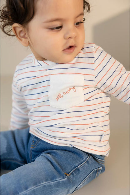 Noppies T-Shirt | Longsleeve stripe | Egret