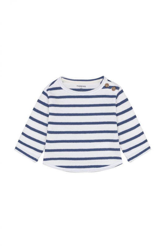 Noppies - Sweater - Longsleeve stripe - Gray Blue