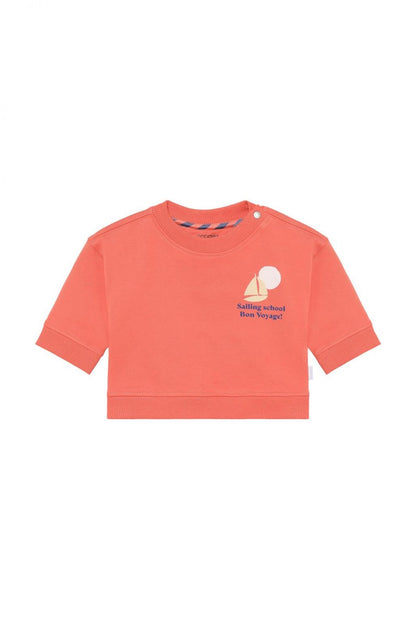 Noppies Sweater | Backprint | Burnt Sienna