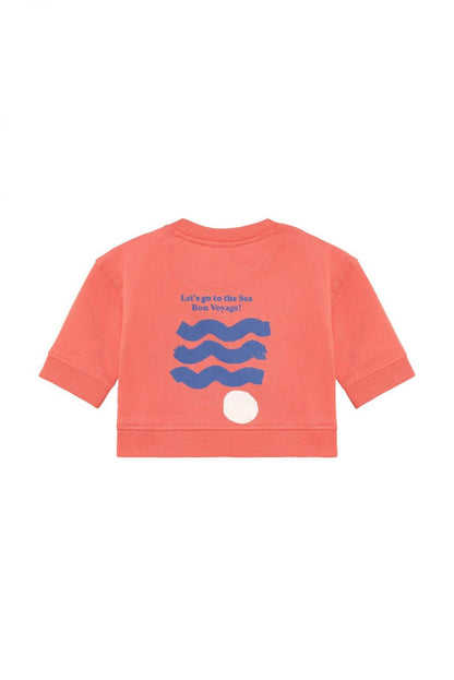 Noppies Sweater | Backprint | Burnt Sienna