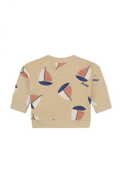 Noppies Sweater | All Over Print | Egret
