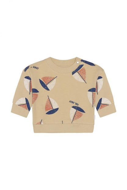 Noppies Sweater | All Over Print | Egret