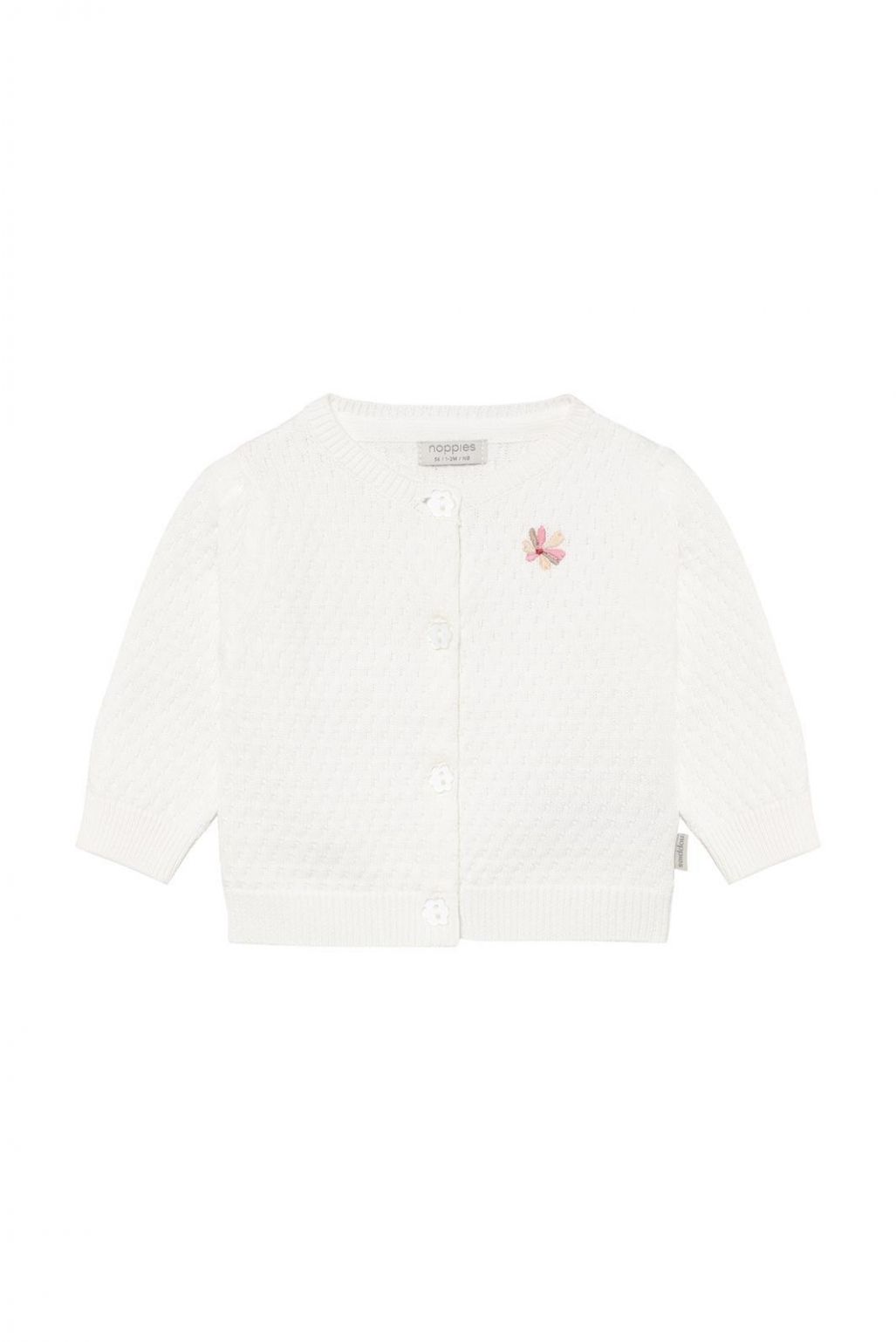 Noppies Vest | Egret | Lange mouw