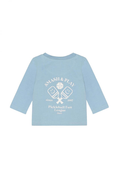 Noppies T-Shirt | Longsleeve | Backprint | Dusty Blue