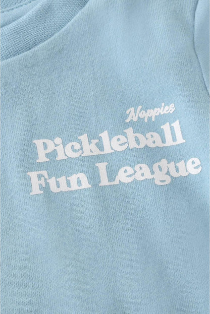 Noppies T-Shirt | Longsleeve | Backprint | Dusty Blue
