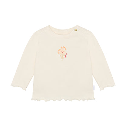 Noppies T-shirt | Egret | Lange mouw