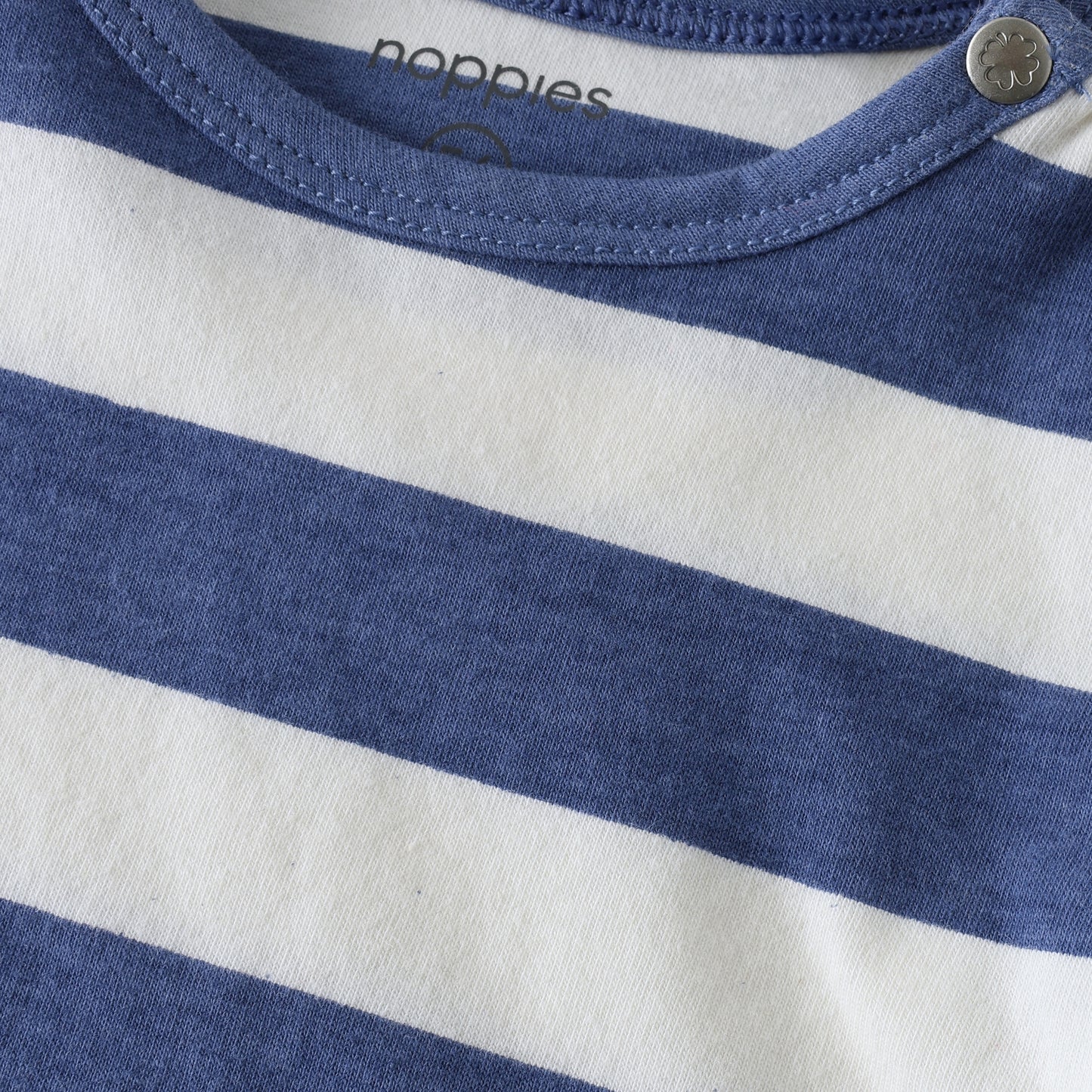 Noppies - T-shirt - Dusty Blue- Stripes  Korte mouw