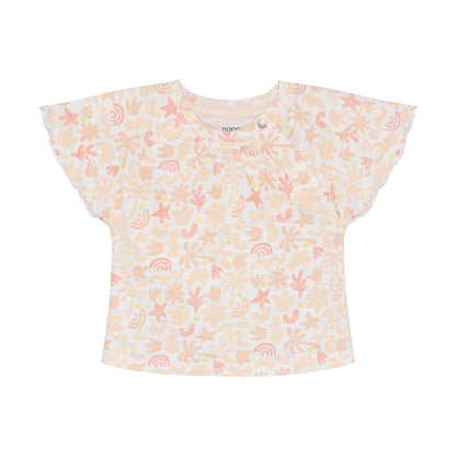 Noppies Top | Egret | White | Korte Mouw