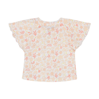 Noppies Top | Egret | White | Korte Mouw