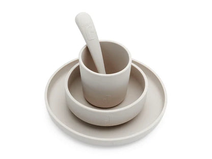 Jollein | Kinderserviesset 4-delig | Nougat |  100% Silicone