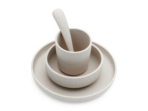 Jollein | Kinderserviesset 4-delig | Nougat |  100% Silicone