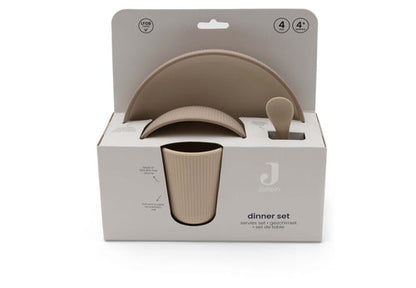 Jollein | Kinderserviesset 4-delig | Natural Shades  |  100% Silicone