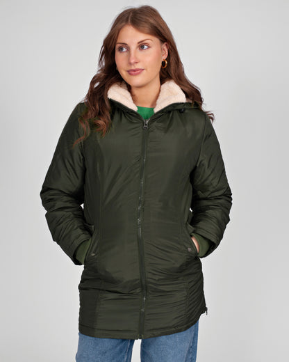 Love2Wait Coat Babycarrier 3 in 1 | Zwangerschapsjas | Jas | Olive