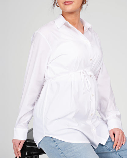 Love2Wait Blouse | Zwangerschaps Top | White