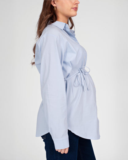 Love2Wait Blouse | Zwangerschaps Top | Light Blue