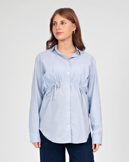 Love2Wait Blouse | Zwangerschaps Top | Light Blue