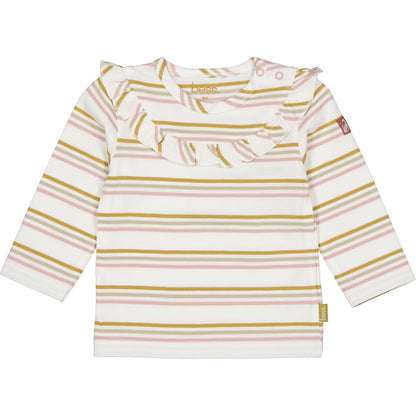 Bess T-Shirt | Lange Mouw | Pink Stripe