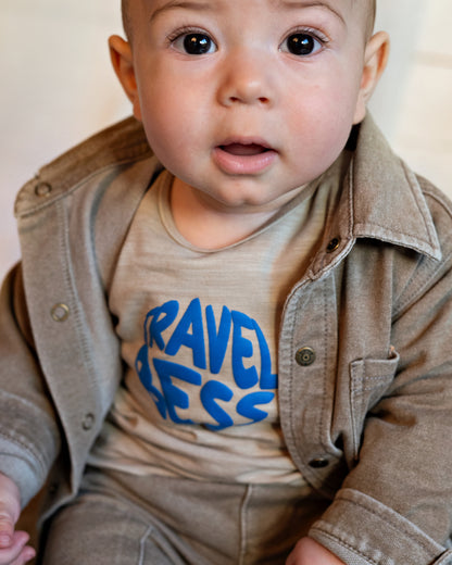 Bess T-Shirt | Lange Mouw | Dessert Sand