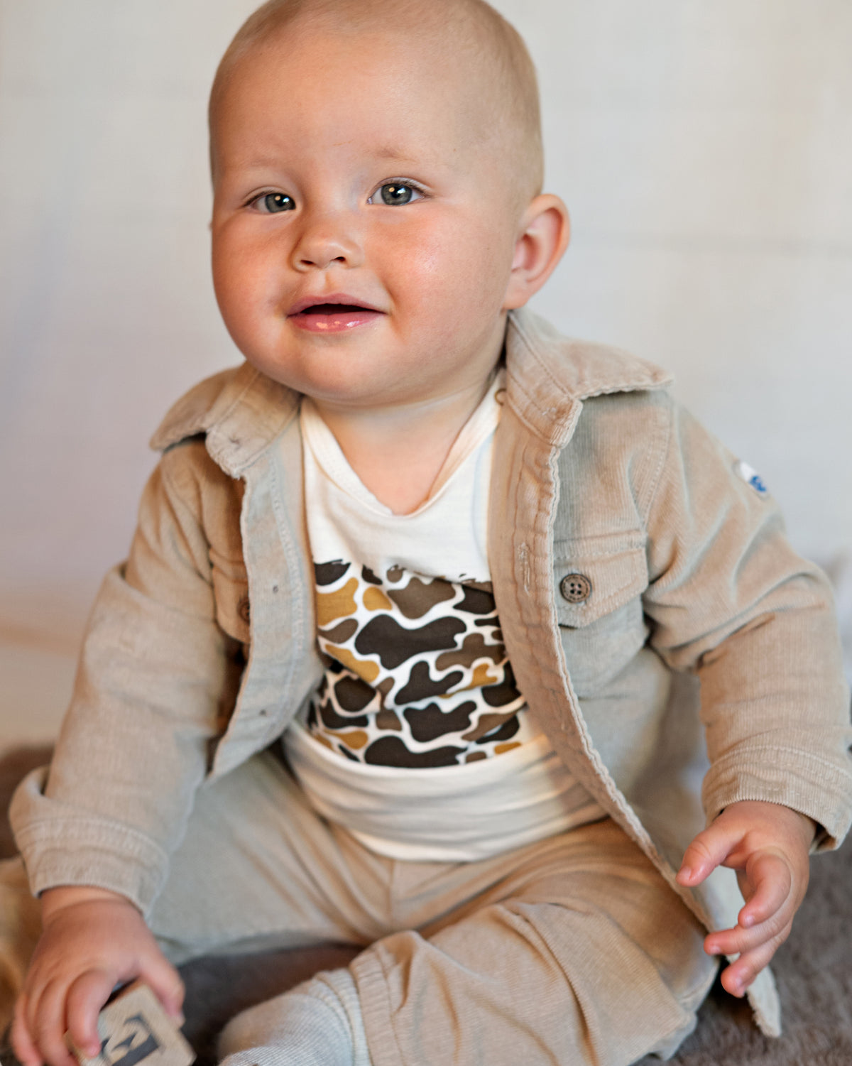 Bess T-Shirt | Lange Mouw | Off White Met Print