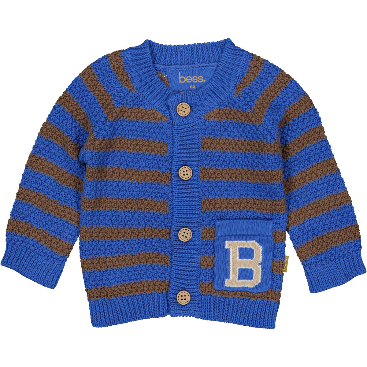 Bess Cardigan | Vest | Blue Stripe