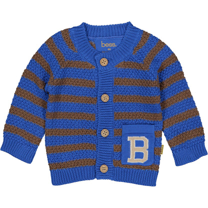 Bess Cardigan | Vest | Blue Stripe