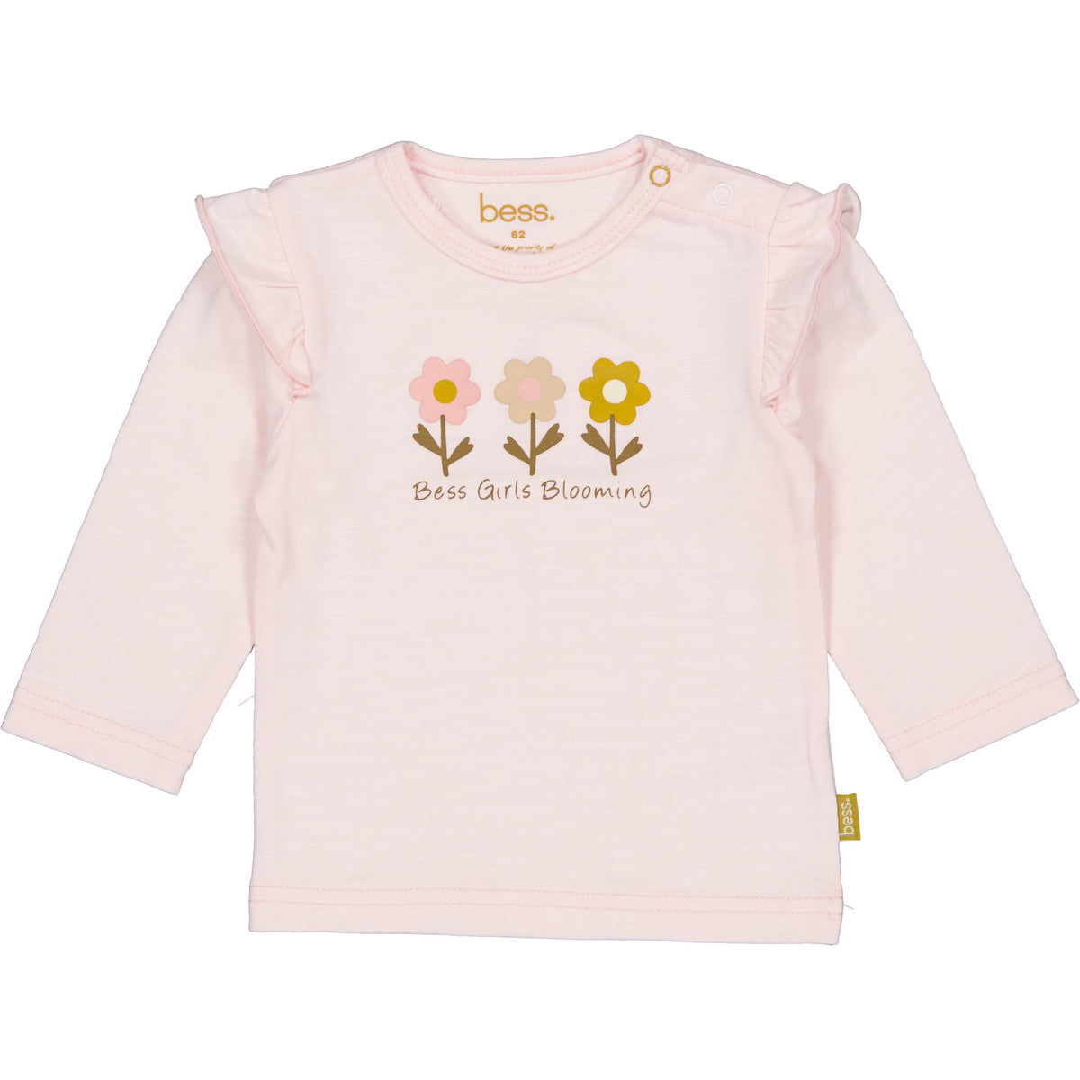 Bess T-Shirt | Lange Mouw | Rosewater