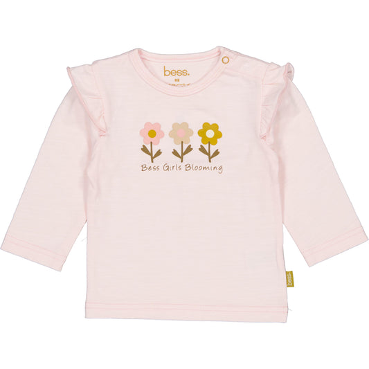 Bess T-Shirt | Lange Mouw | Rosewater