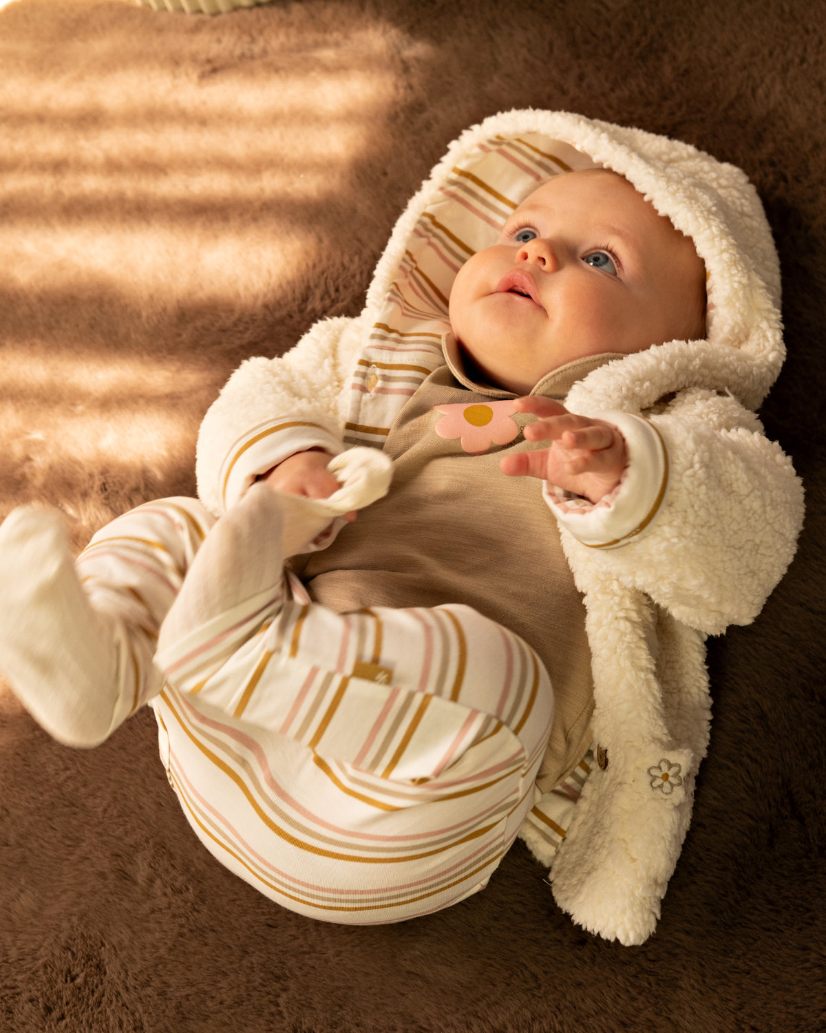 Bess Jas | Teddystof | Babyjasje | Off White