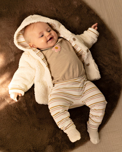 Bess Jas | Teddystof | Babyjasje | Off White