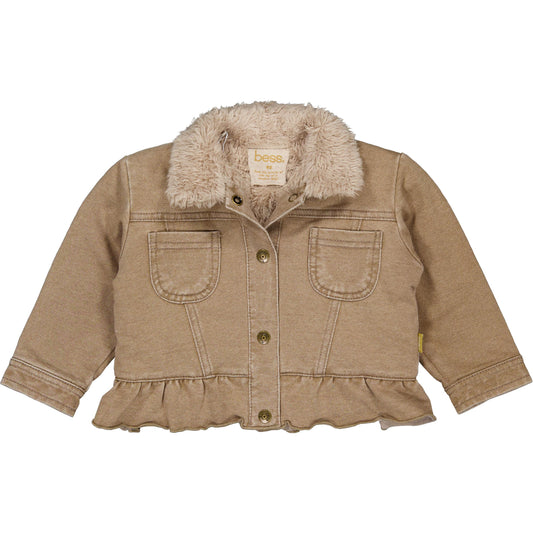 Bess Jas | Babyjasje | Coffee Brown | Flower